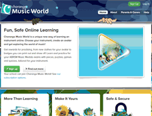Tablet Screenshot of charangamusicworld.com