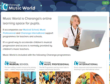 Tablet Screenshot of charangamusicworld.co.uk